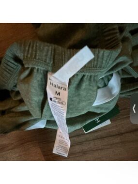 HALARA Olive Green Athletic Top with Thin Straps